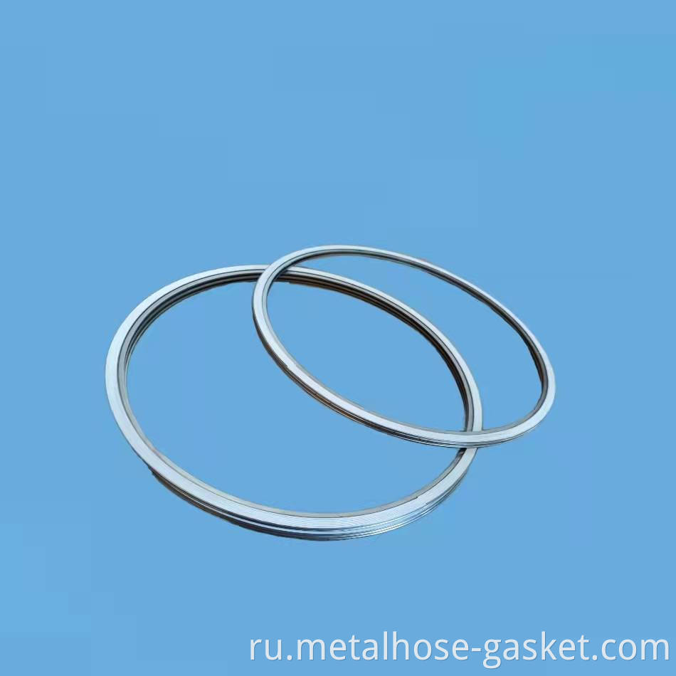 PTFE wound gasket with inner ring